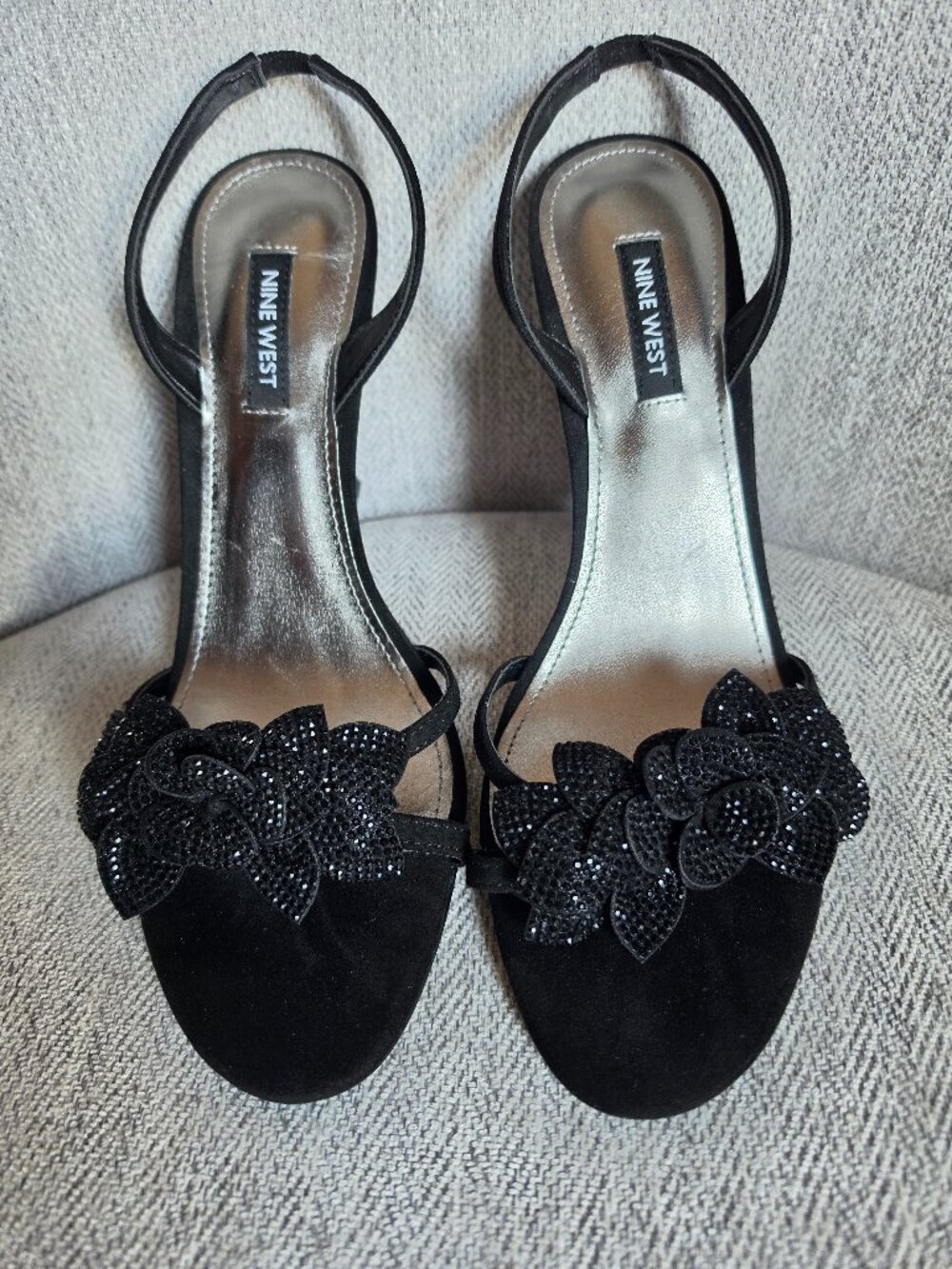 Nine West Idriv Slingback Heeled Sandals Black